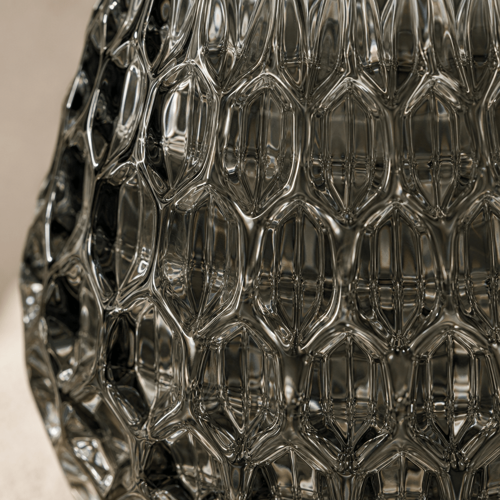 Smoked Honeycomb Vase - Figi Home