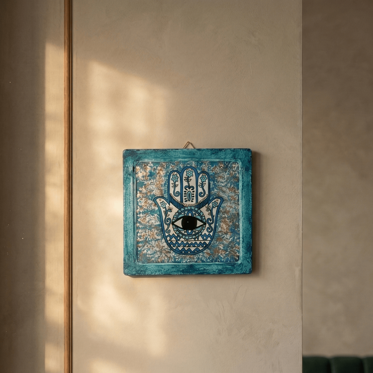 Square Hamsa Wall Decor - Figi Home