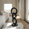 Stacked Chain Ring Sculpture - Figi Home
