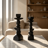 Stacked Geo Candle Holder Set - Figi Home