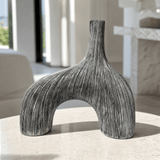 Striped Bifurcated Vase - Figi Home