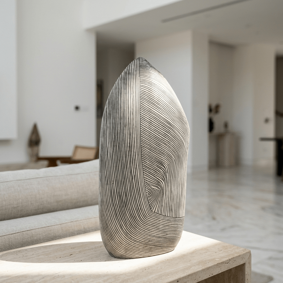 Tall Contour Dome Sculpture - Figi Home