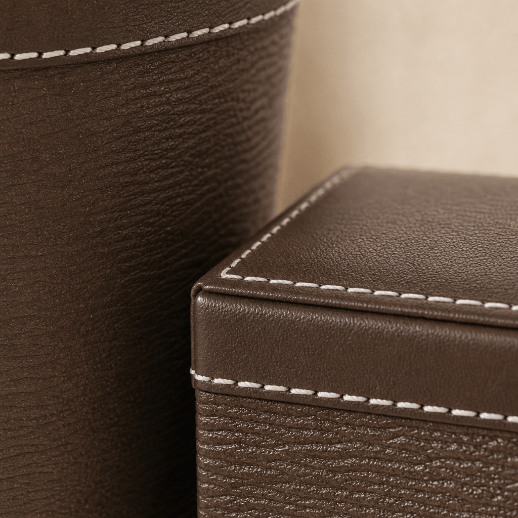 Textured Brown Desk Set - Figi Home
