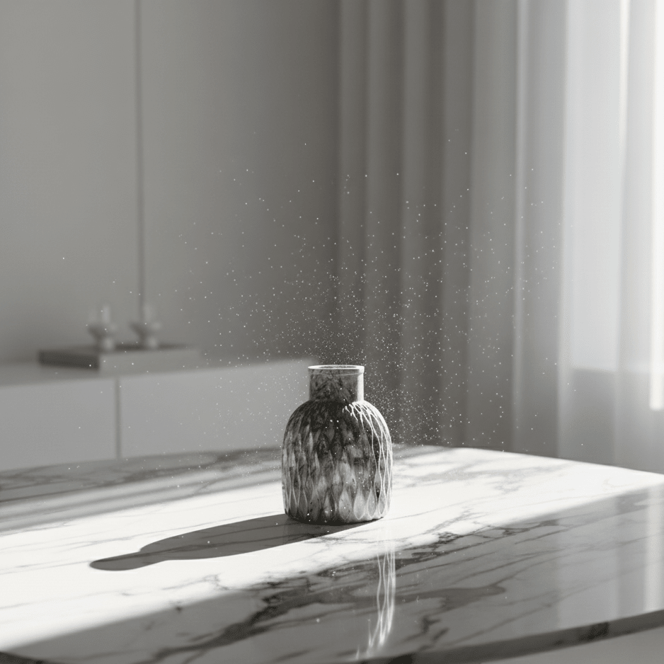 Textured Gypsum Marble Vase - Figi Home