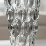 Textured Smoky Gray Glass Vase - Figi Home