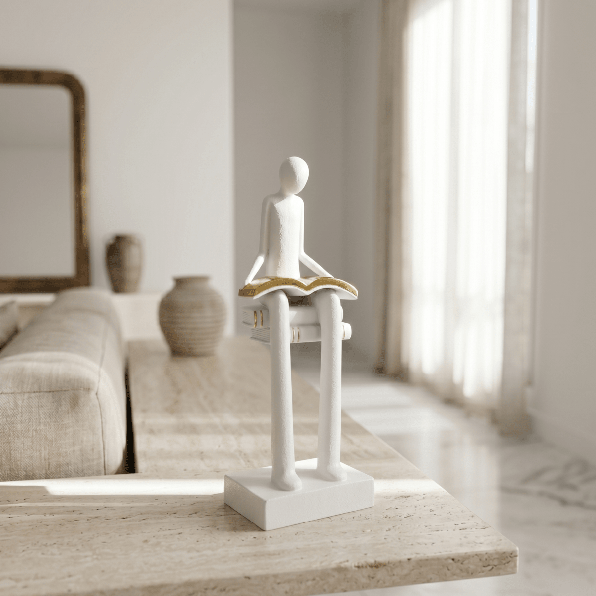 The Reader Sculpture - Figi Home