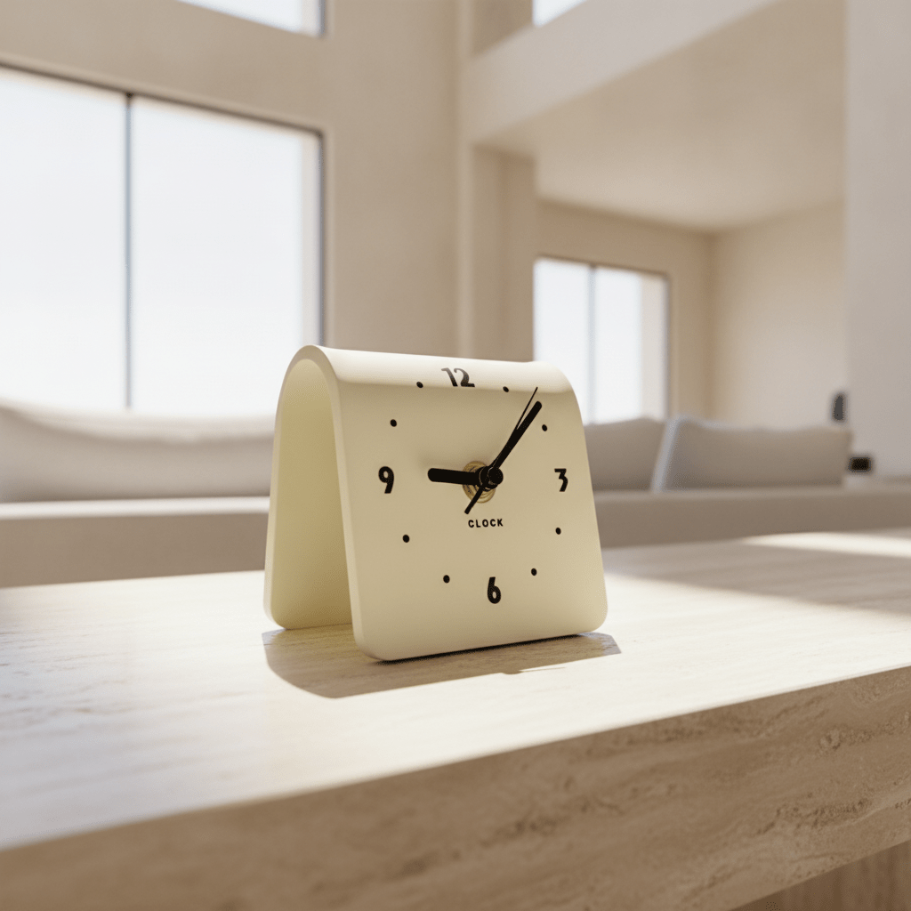 U-Shaped Table Clock - Figi Home