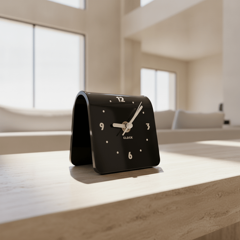 U-Shaped Table Clock - Figi Home