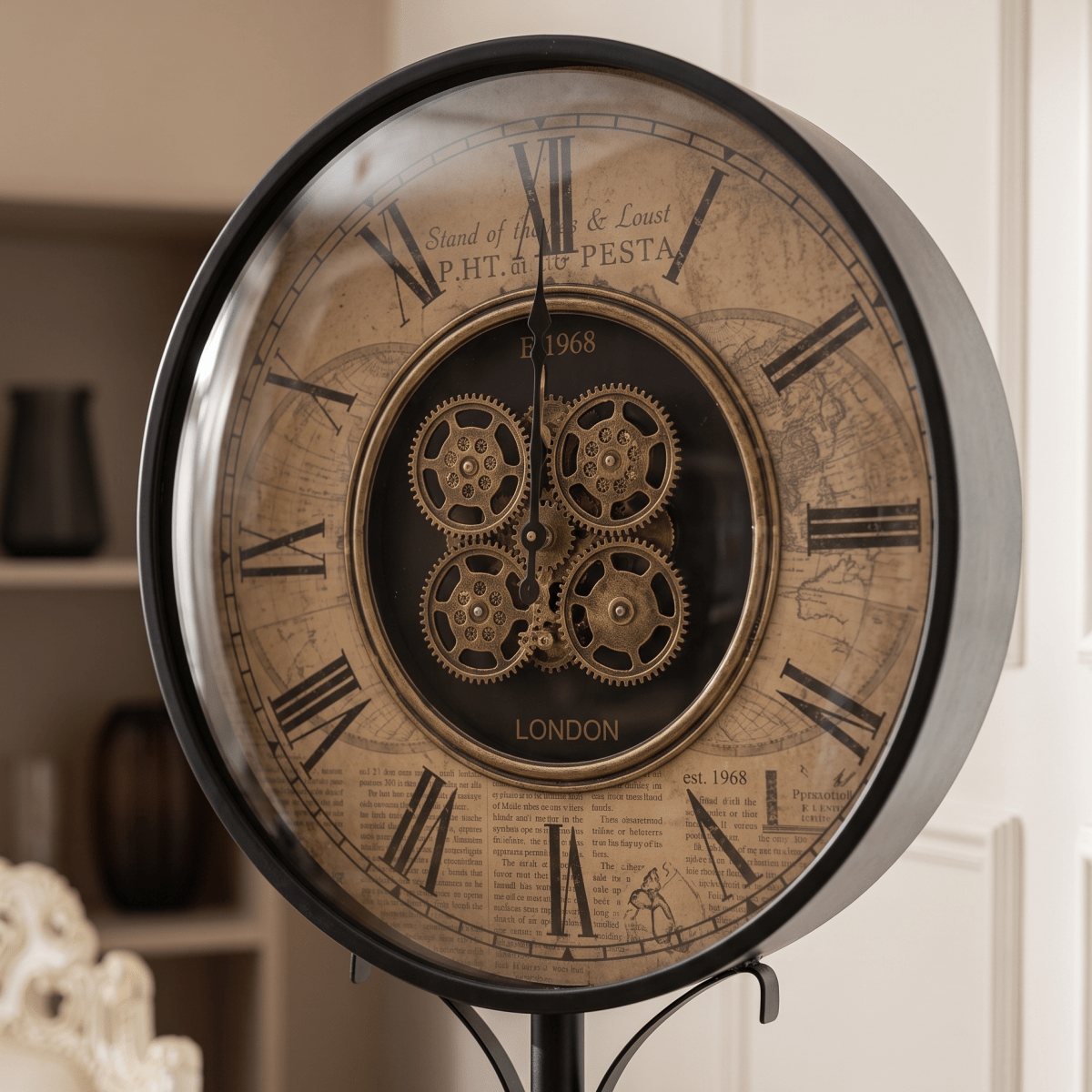 Vintage Explorer Floor Clock - Figi Home