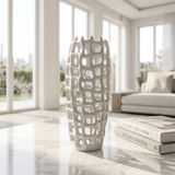 Voronoi Chrome Vase - Figi Home
