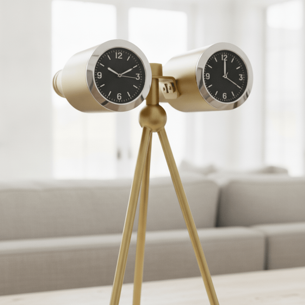 Voyager Brass Clock - Figi Home