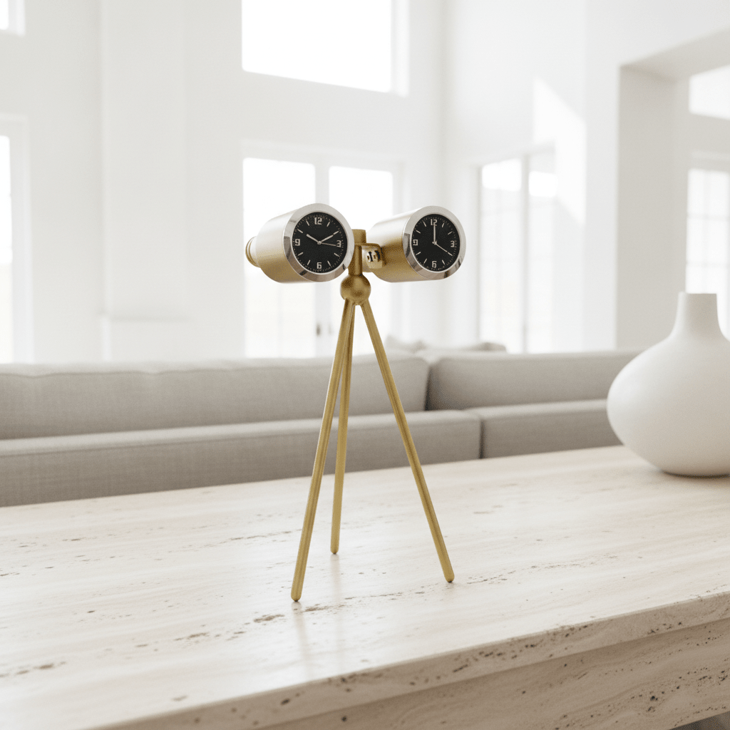 Voyager Brass Clock - Figi Home