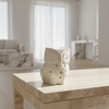 White Ceramic Owl Oil Burner - Figi Home