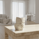 White Ceramic Owl Oil Burner - Figi Home