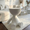 White half head side table - Figi Home