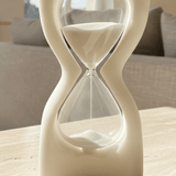 White Sculptural Hourglass - Figi Home