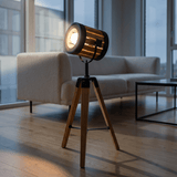 Wooden Studio Spotlight Floor Lamp - Figi Home